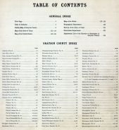 Table of Contents, Grayson County 1908